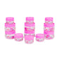Print Magic Container - Pack of 12 - 150 ml, 50 ml Plastic Grocery Container, Pink