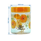 Plastic Jar Set, 1 litres, 3-Pieces, Yellow